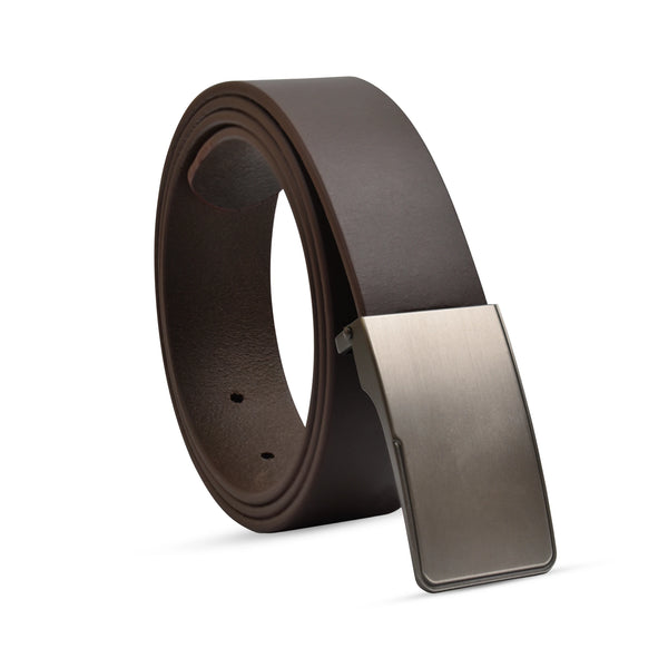 Men’s Leather Belt – Minimalist Buckle - Trim to Fit