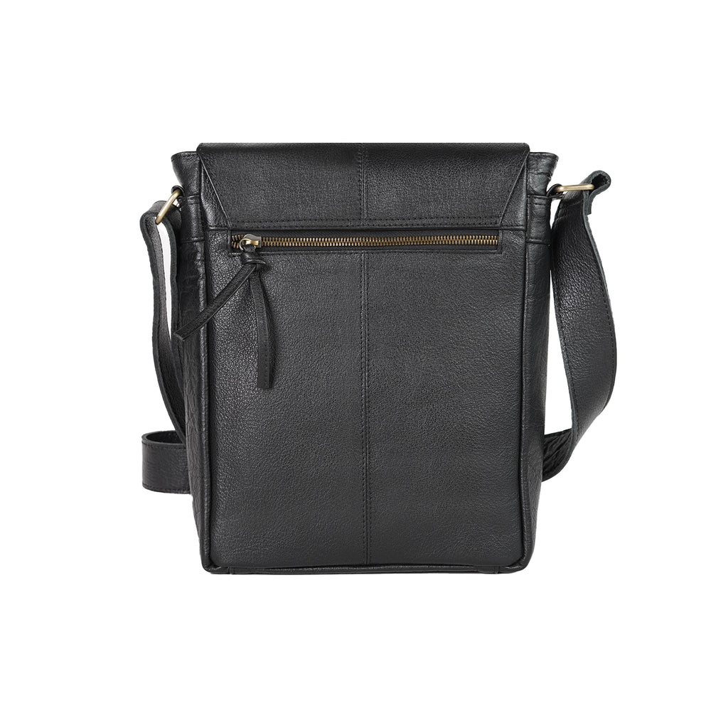 VALANTI Leather Crossbody Bag, back view