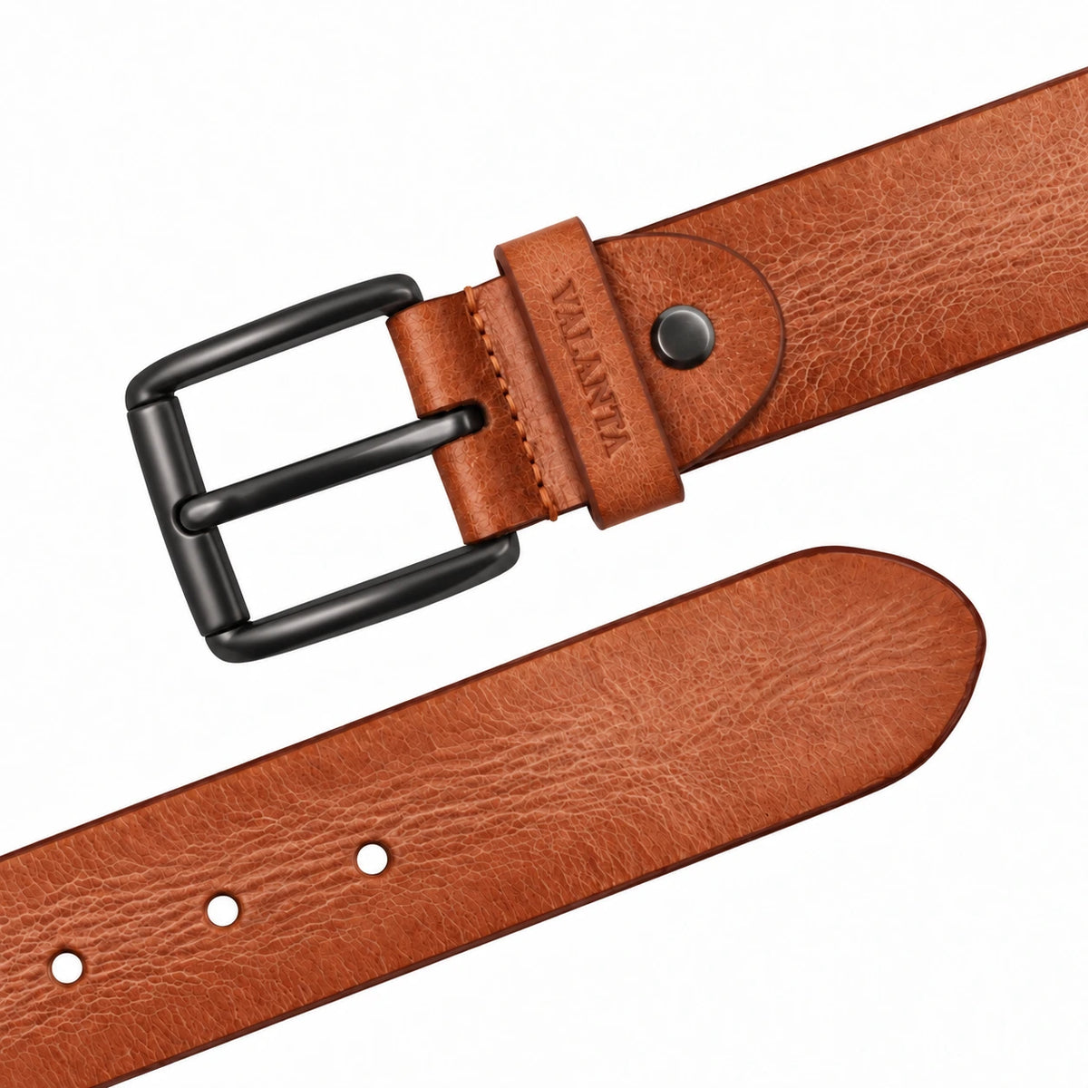 VALANTI Men's Hunter Leather Belt, product detail image