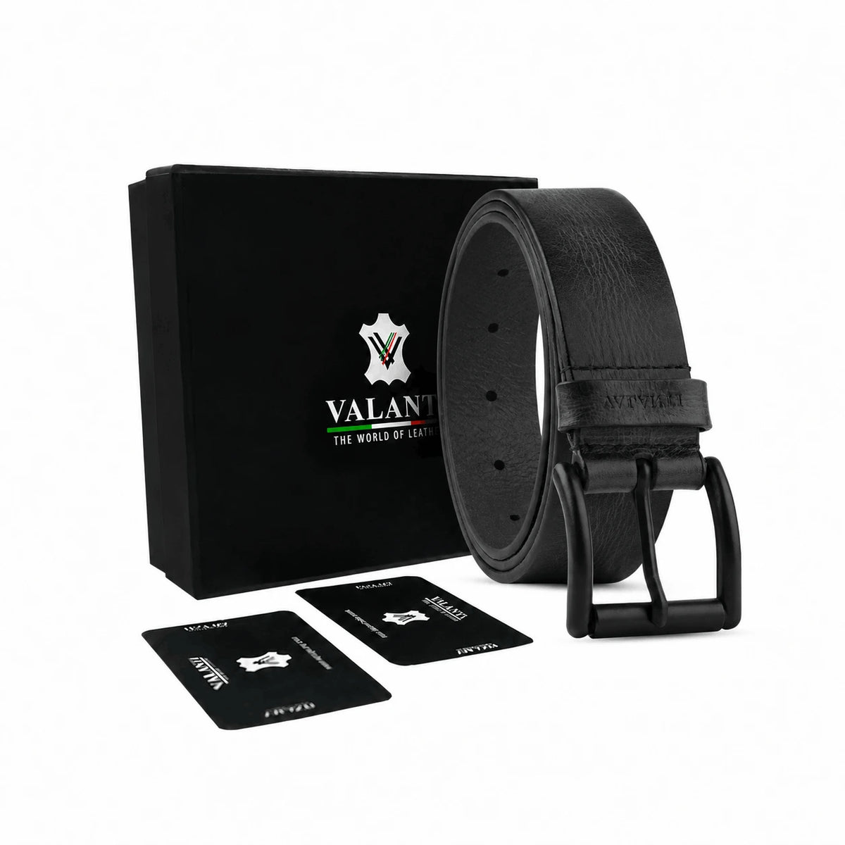 VALANTI Men's leather casual belt, product detail image