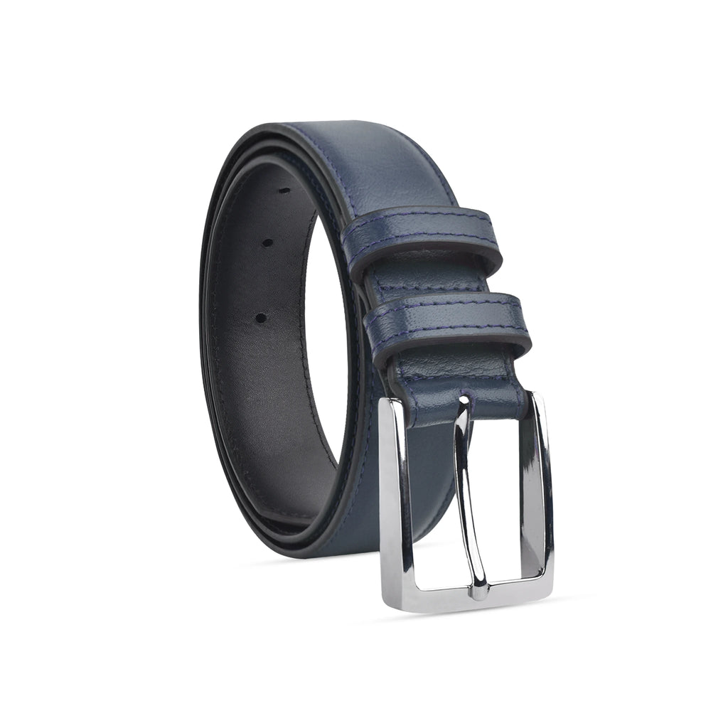 VALANTI Men’s 4mm Full-Grain Buffalo Leather Belt, front view