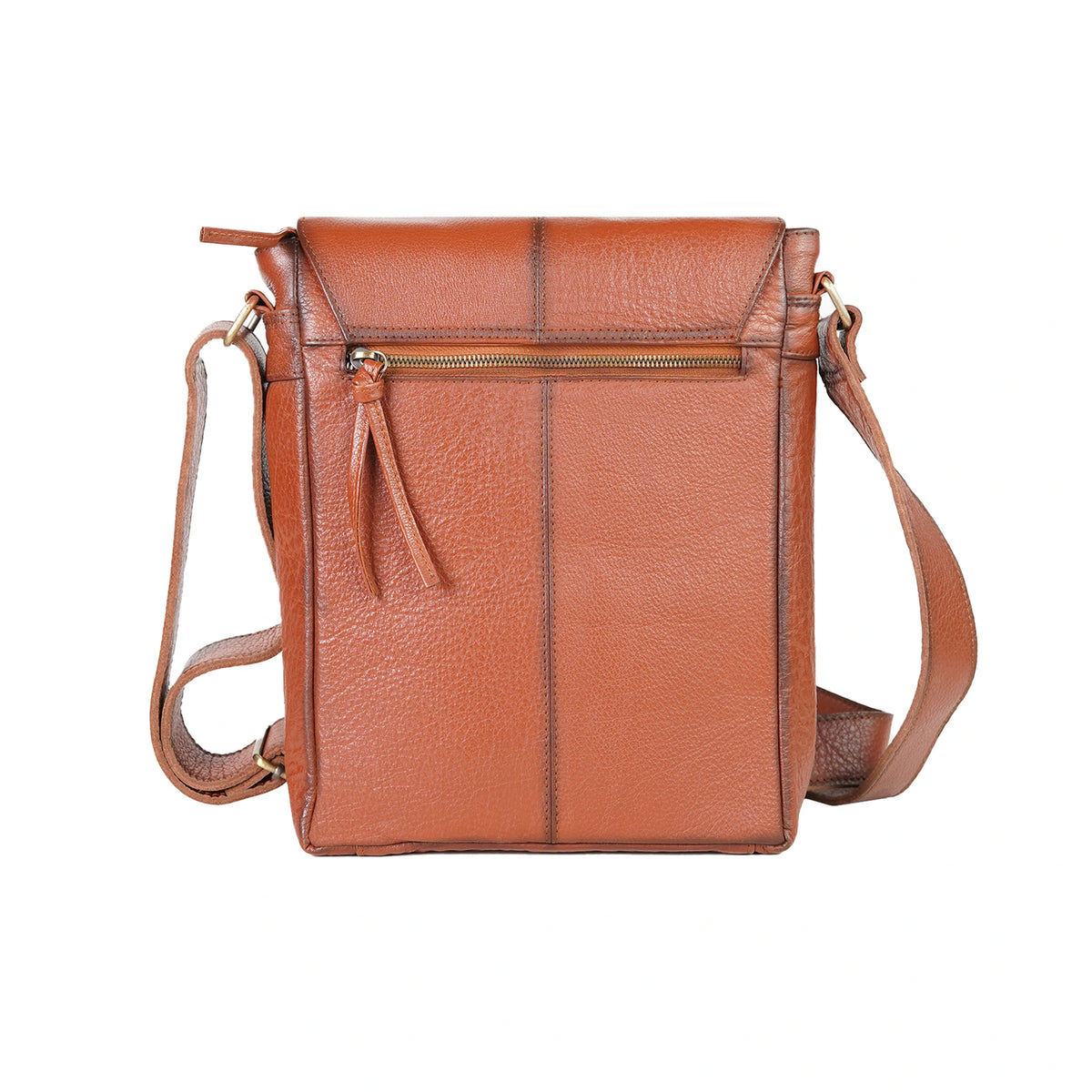 VALANTI Leather Crossbody Bag, back view