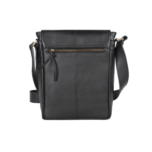 VALANTI genuine leather crossbody bag, back view