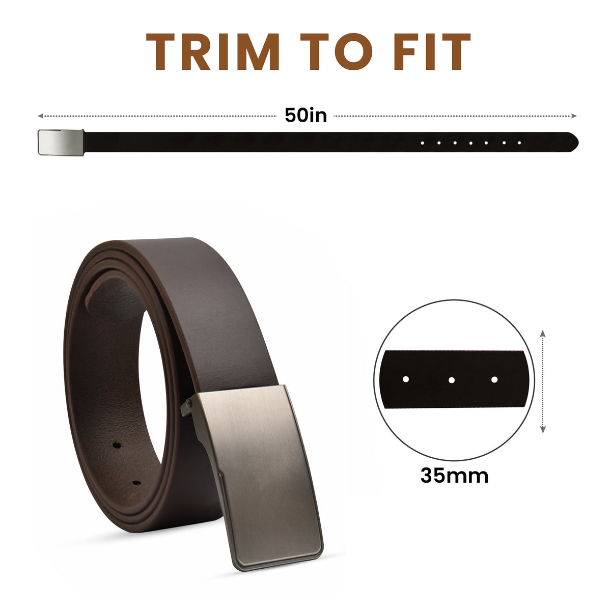 VALANTI Men’s Leather Belt, product view