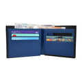 VALANTI men's RFID leather wallet interior with card slots and cash compartments