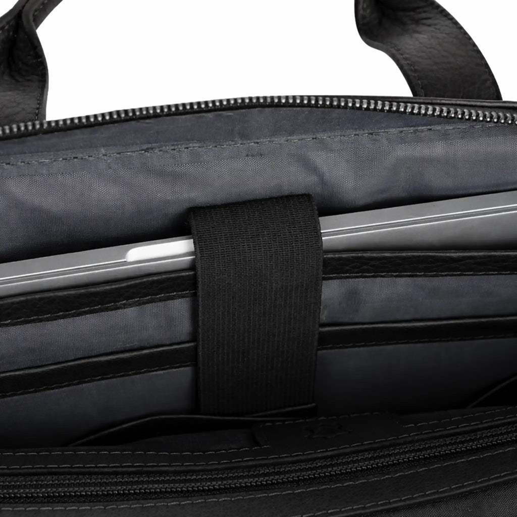 VALANTI leather laptop business bag with compartment for up to 15.6-inch laptop