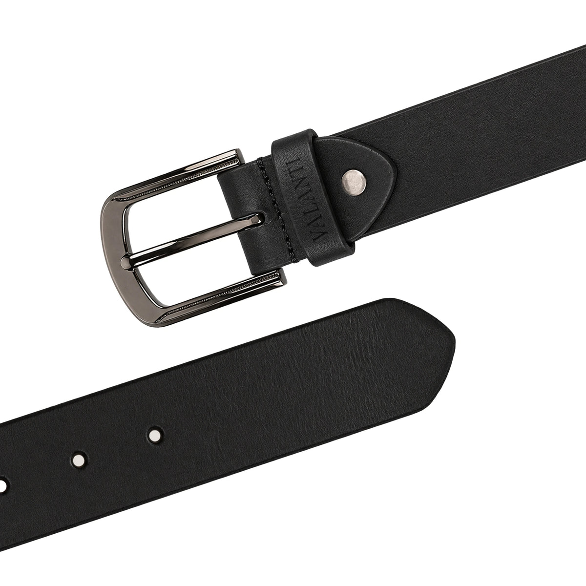 Men’s Smooth Leather Belt – Rounded Buckle - Trim to Fit VALANTI : The World of Leather