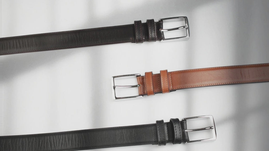VALANTI Full Grain Leather Belt for Men – 4mm Buffalo Leather Dress Belt for Suits, Business & Jeans | Gift Boxed